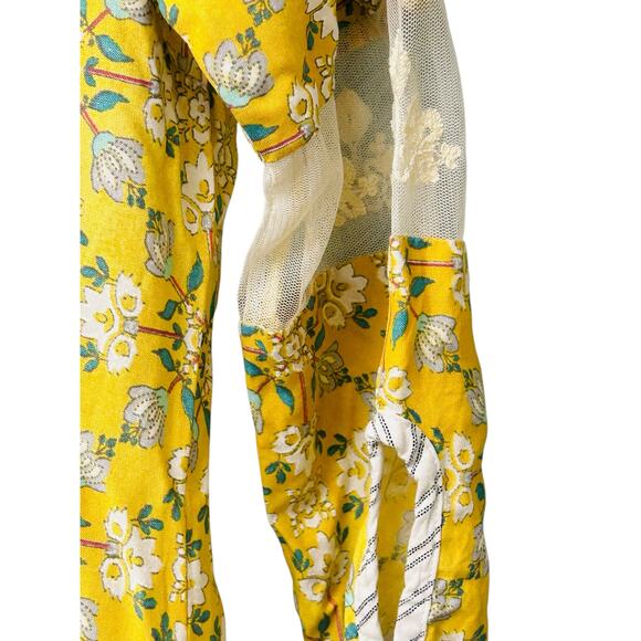 W for Woman Yellow Floral Print Tunic Dress – Size 10 - Picture 11 of 11